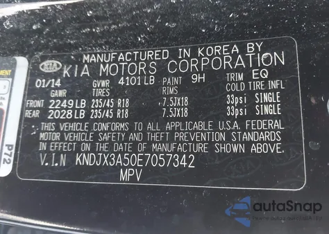 2014 Kia Soul ! из США, поврежденный, VIN KNDJX3A50E7057342